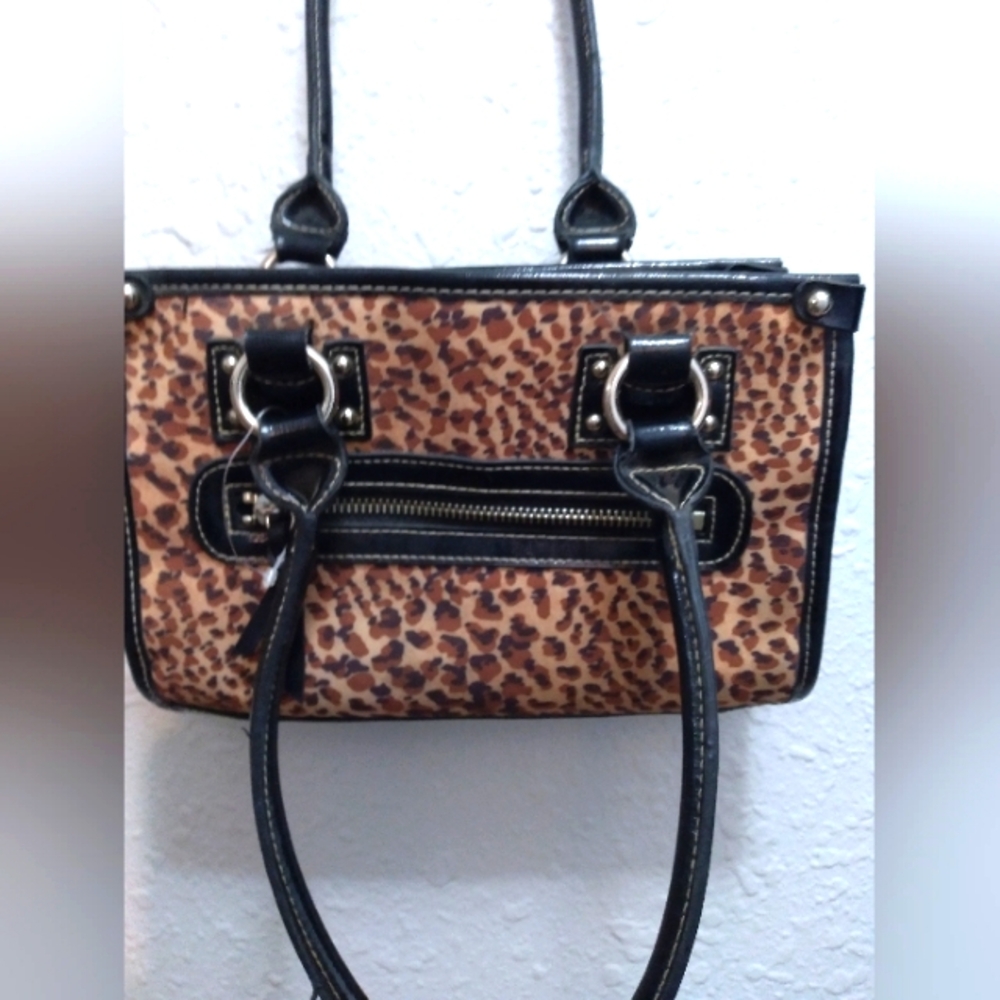 Leopard print purse